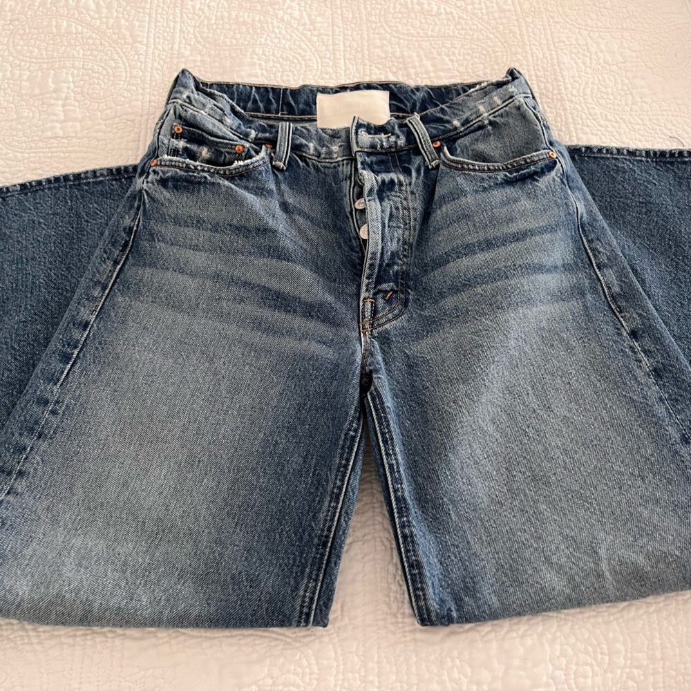 MOTHER Denim, wide leg cropped jeans